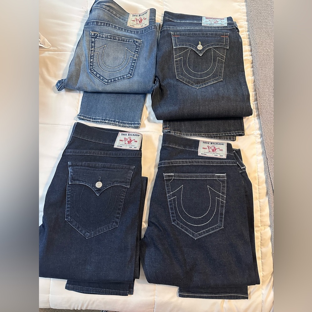 True Religion Men’s Blue Jeans Collection